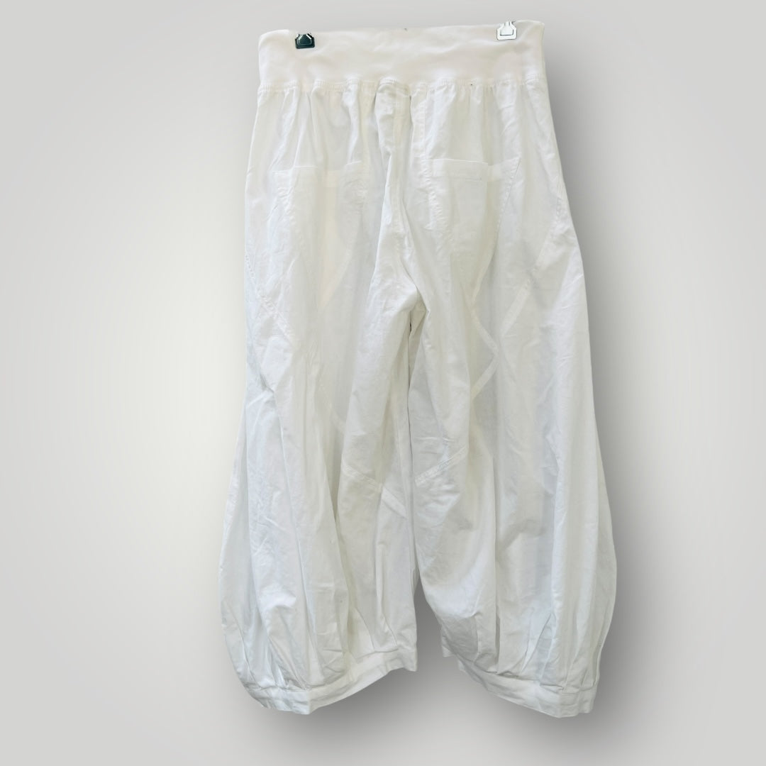 BOOM SHANKAR / 'guru' parachute pants in white / 12 (3894815376687060634)