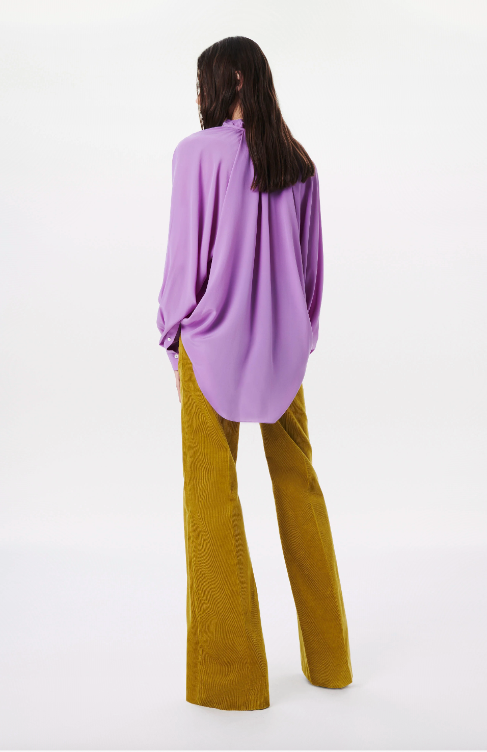 VICTORIA BECKHAM / 'alina' corduroys in chartreuse moss green / 10 (3894871337462495694)