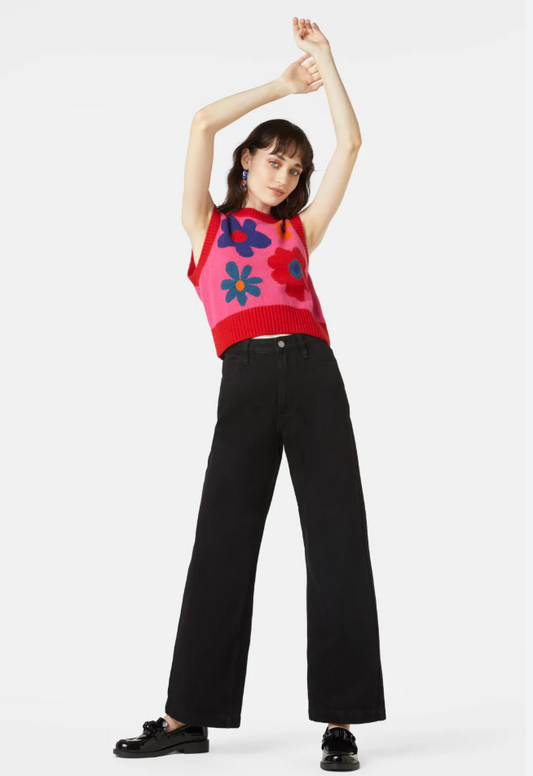 GORMAN / wide legged black jeans / 16 (3894875366435227455)