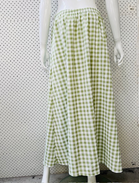 MISS SELFRIDGE / sae gingham maxi skirt / 12-14 (3895033039920057210)