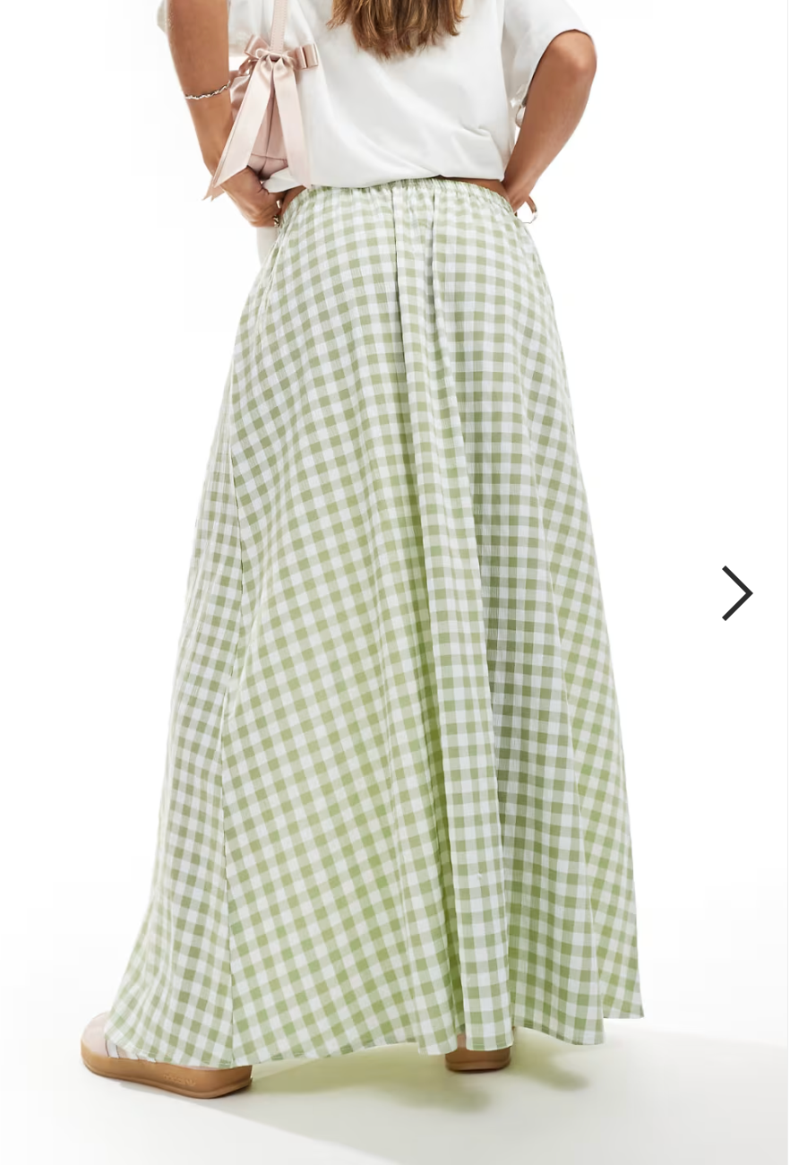 MISS SELFRIDGE / sae gingham maxi skirt / 12-14 (3895033296385739318)