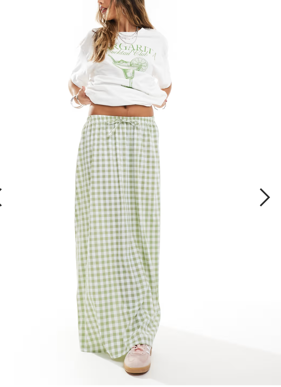 MISS SELFRIDGE / sae gingham maxi skirt / 12-14 (3895033301140567215)