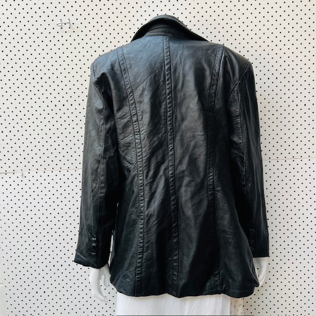 somebody / soft leather jacket / double breasted / s (3895305174194796982)