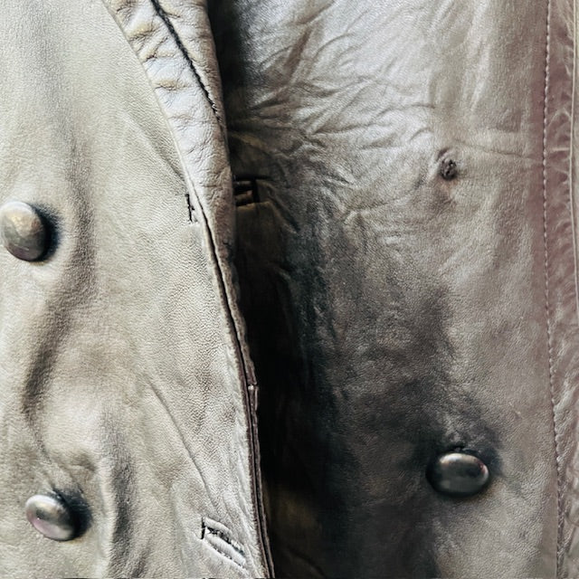 somebody / soft leather jacket / double breasted / s (3895305177467154605)