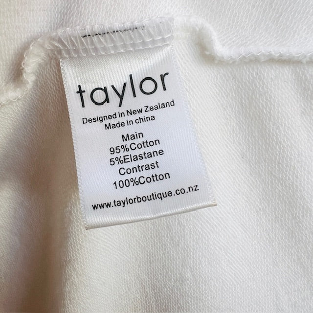 TAYLOR / white dress with kerchief hem / s (3895305246059659795)