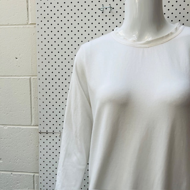 TAYLOR / white dress with kerchief hem / s (3895305250885617241)