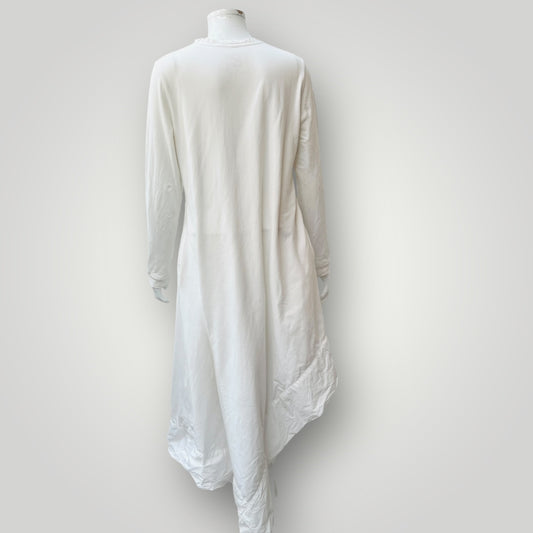 TAYLOR / white dress with kerchief hem / s (3895305349244849219)