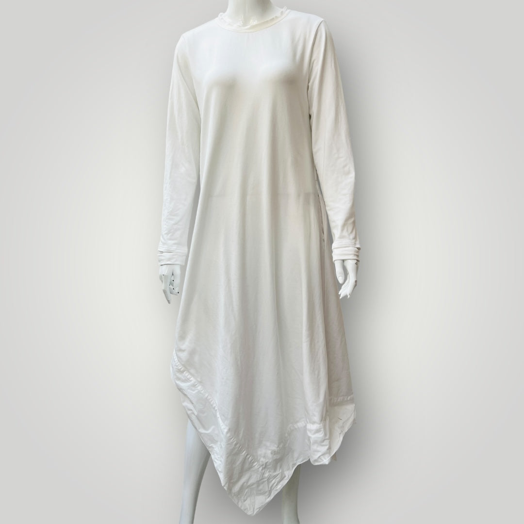TAYLOR / white dress with kerchief hem / s (3895305350849356608)