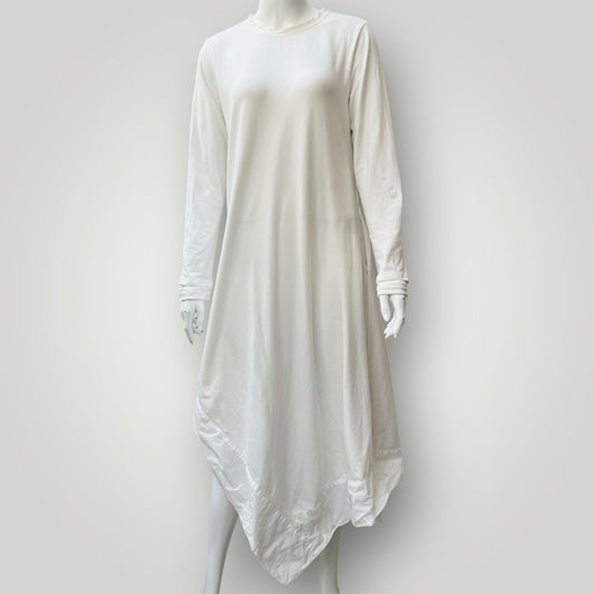 TAYLOR / white dress with kerchief hem / s (3895305350849356608)