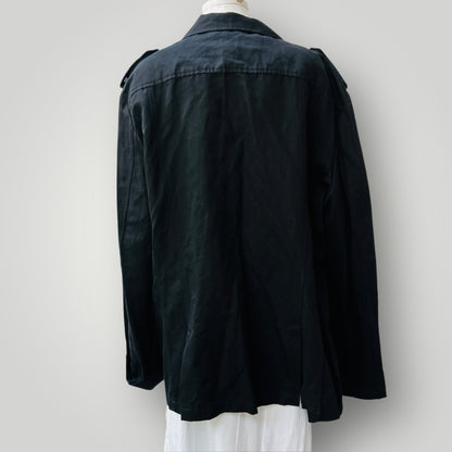 PELLIZZARO / linen blazer / 2xl / made in nz (3895305367202605480)