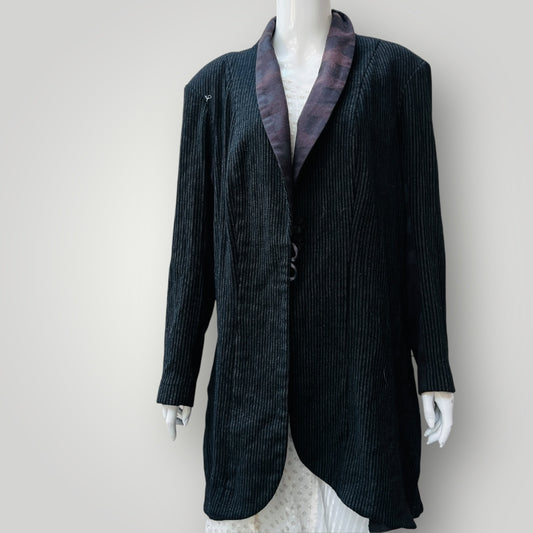 2000s vintage / ANNAH S / wool pea coat / xl / made in nz (3895305368835583904)