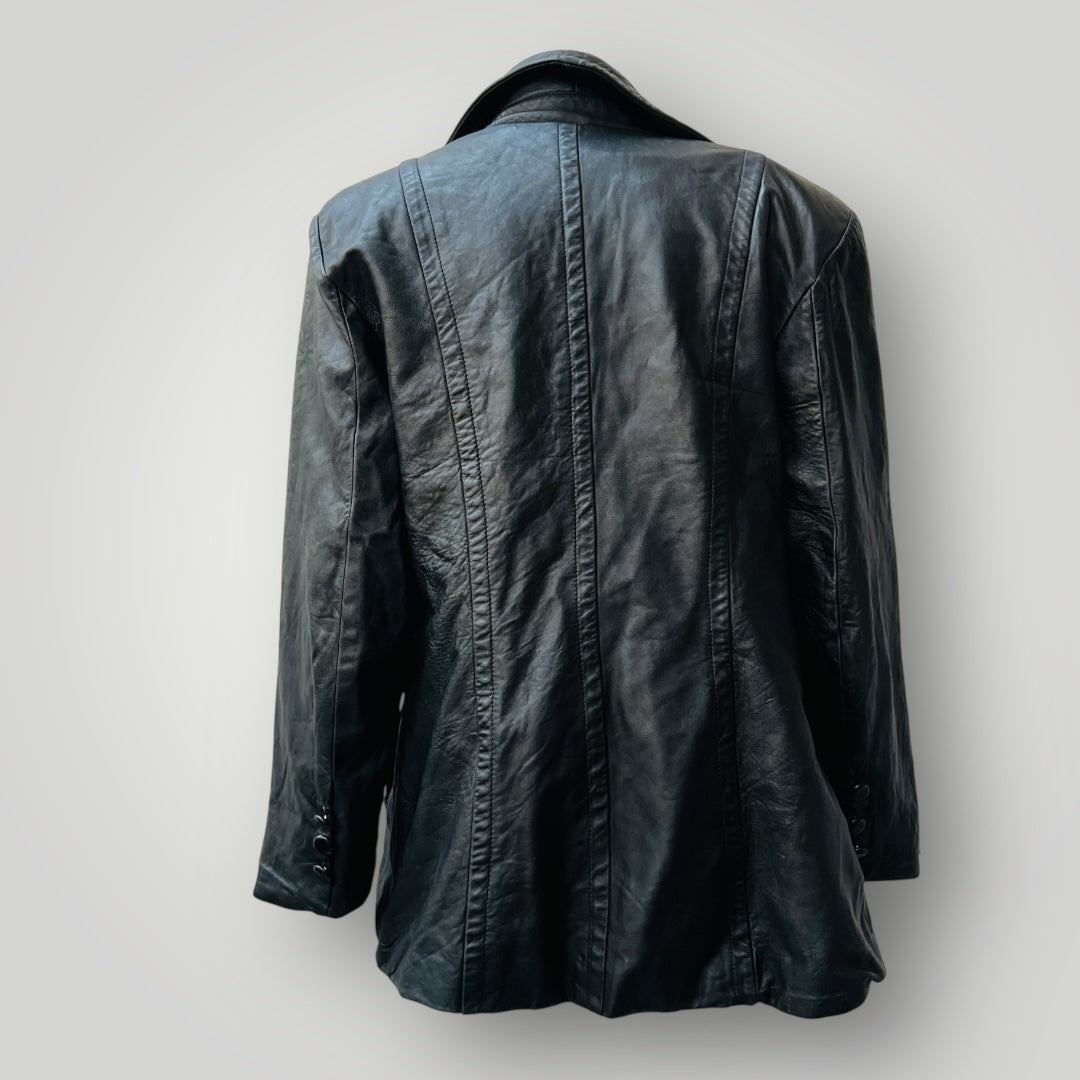 somebody / soft leather jacket / double breasted / s (3895305373828169584)