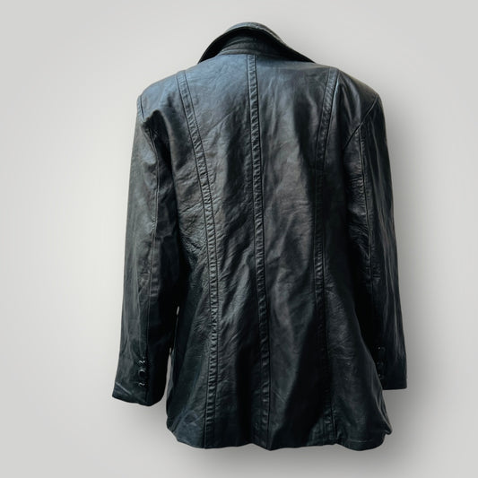 somebody / soft leather jacket / double breasted / s (3895305373828169584)