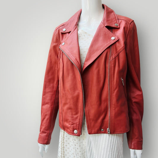 CAPTURE / brick pink leather jacket / 12 (3895305375634486888)