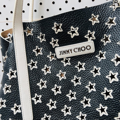 JIMMY CHOO / pimlico star tote / leather / authentic (3895307899545386697)