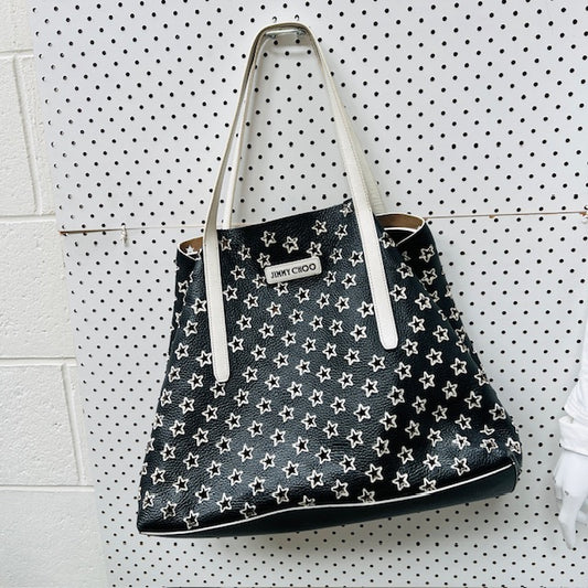 JIMMY CHOO / pimlico star tote / leather / authentic (3895307902448689904)