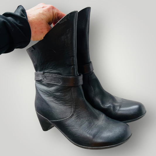 CAMPER / leather ankle boots / 39 / made in portugal (3895308147004333547)