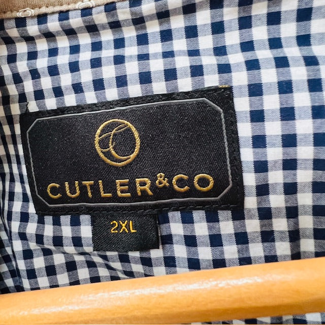 CUTLER + CO/ patterned shortsleeved polo / 2xl (3895387187858982741)