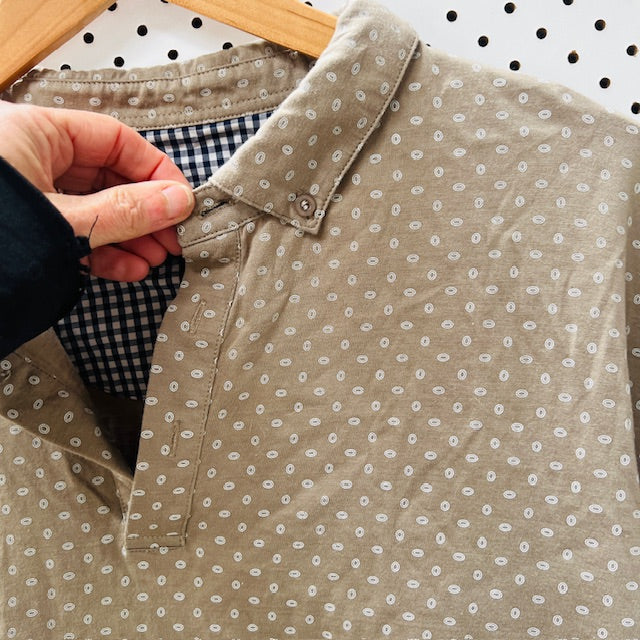 CUTLER + CO/ patterned shortsleeved polo / 2xl (3895387189822590943)