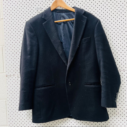 KENT & LLOYD / black cashmere blazer / L (3895387211279301498)