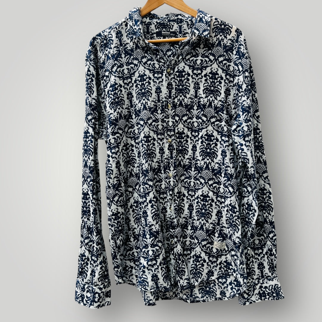 RED SOUL aix en provence / lightweight patterned shirt / 2xl (3895387436133326783)