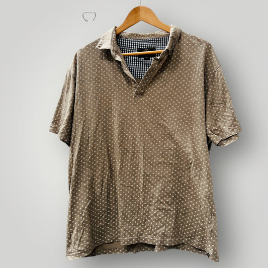 CUTLER + CO/ patterned shortsleeved polo / 2xl (3895387440802068405)