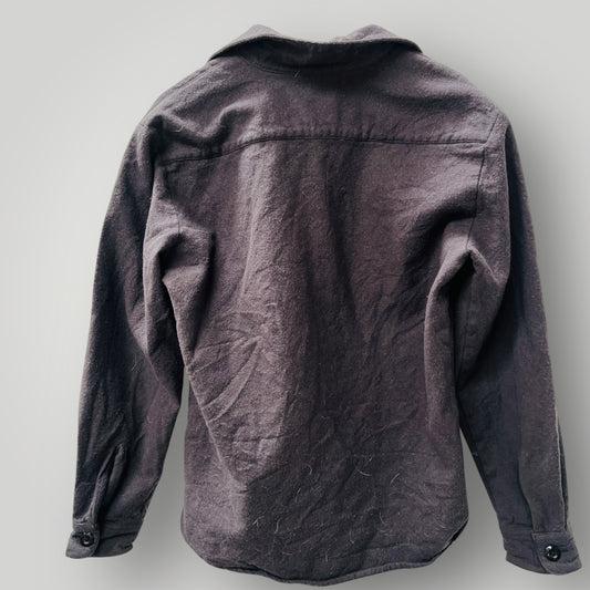 NEED ESSENTIALS / grey wool pullover shirt / s (3895390319392568424)