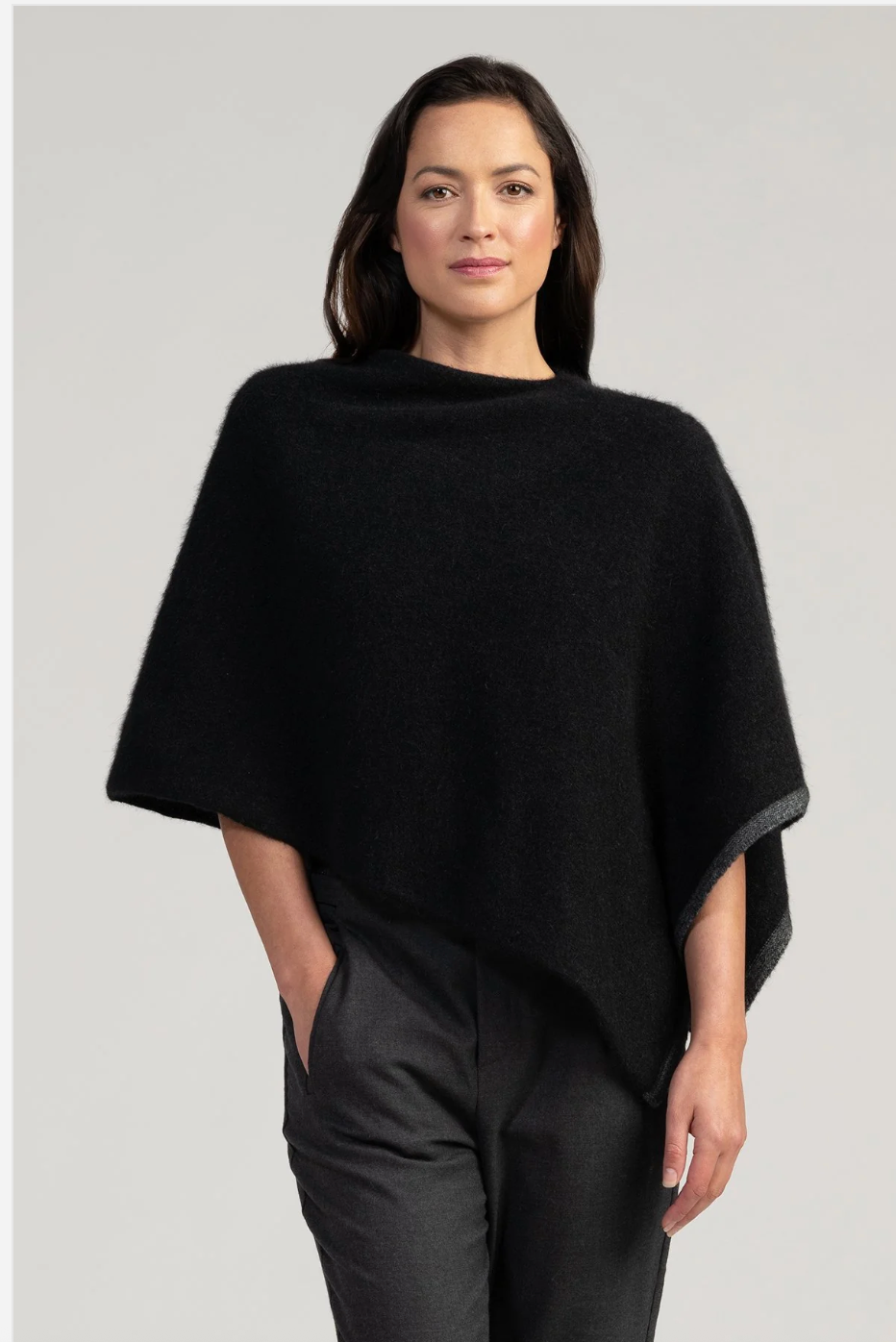 UNTOUCHED WORLD / kapua poncho / soft peach (3895397997355106837)