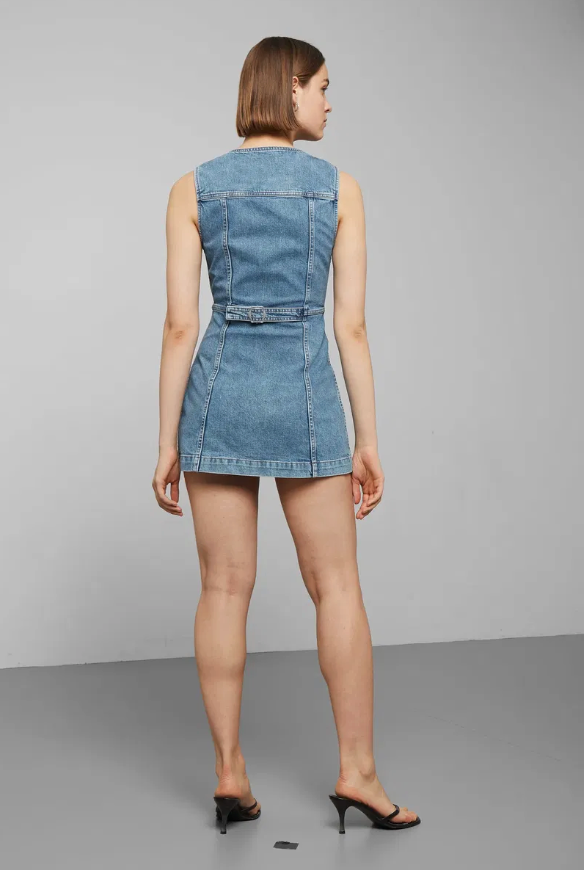 WEEKDAY / day denim dress / s – archival