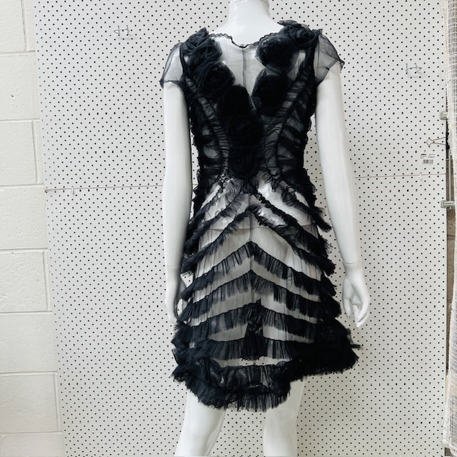 ANNAH STRETTON / tulle dress / s / made in nz (3895478017105391576)