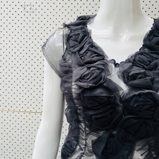 ANNAH STRETTON / tulle dress / s / made in nz (3895478022300600252)