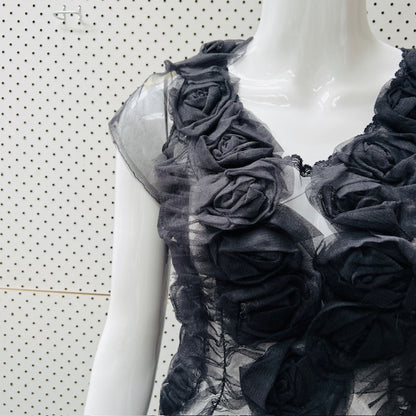 ANNAH STRETTON / tulle dress / s / made in nz (3895478022300600252)