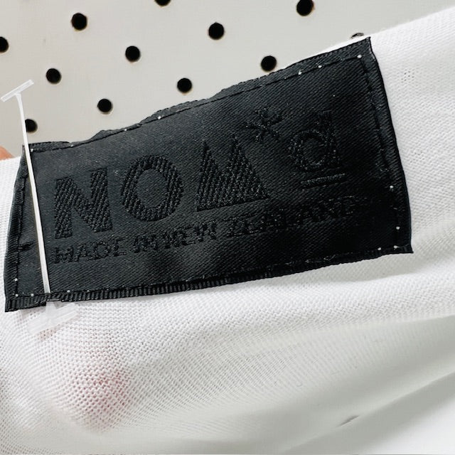 NOM*D / white silk mixed dress / s (3895478171093716157)