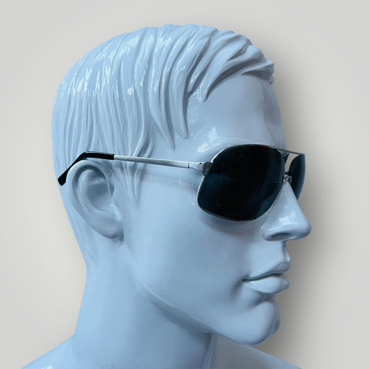 CoSTUME NATIONAL / 1990s vintage wrap sunglasses with case (3895549614378437463)