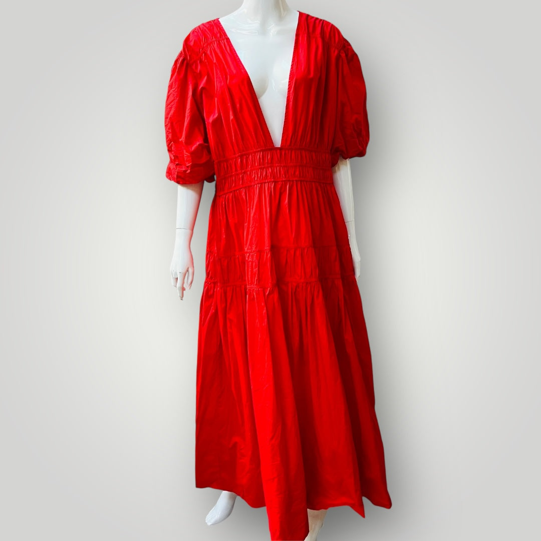 Showpo / Mellie Midi Dress in bright red / 16 (3895559503078936803)