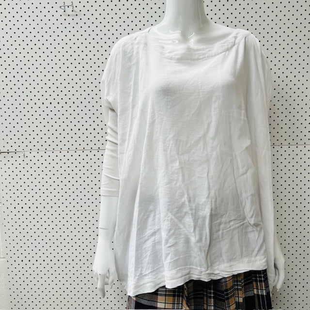 C REED / MINX / oversized crisp white top / free size (3895653182397593219)