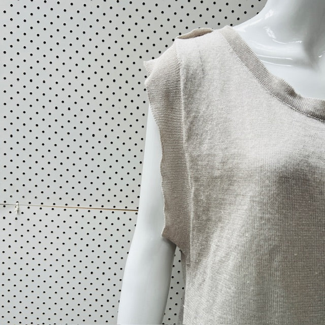 1990s vintage / ALIZA / linen tank dress / 12 (3895653196748367526)