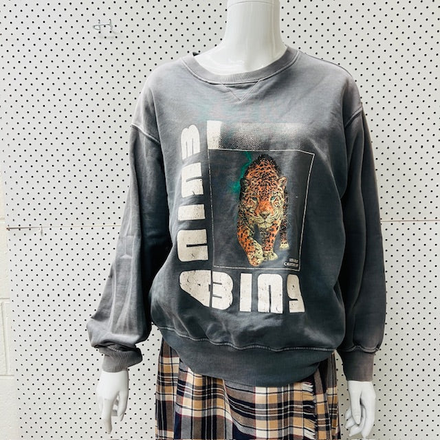ANINE BING / wild cat sweatshirt / s (3895653209549525393)