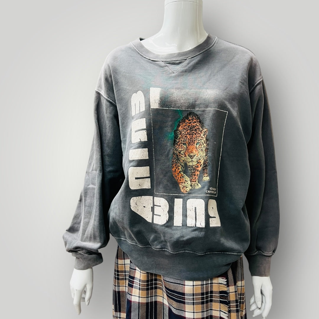 ANINE BING / wild cat sweatshirt / s (3895653494238102011)