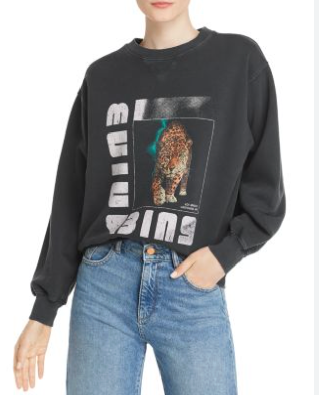 ANINE BING / wild cat sweatshirt / s (3895655270917413262)