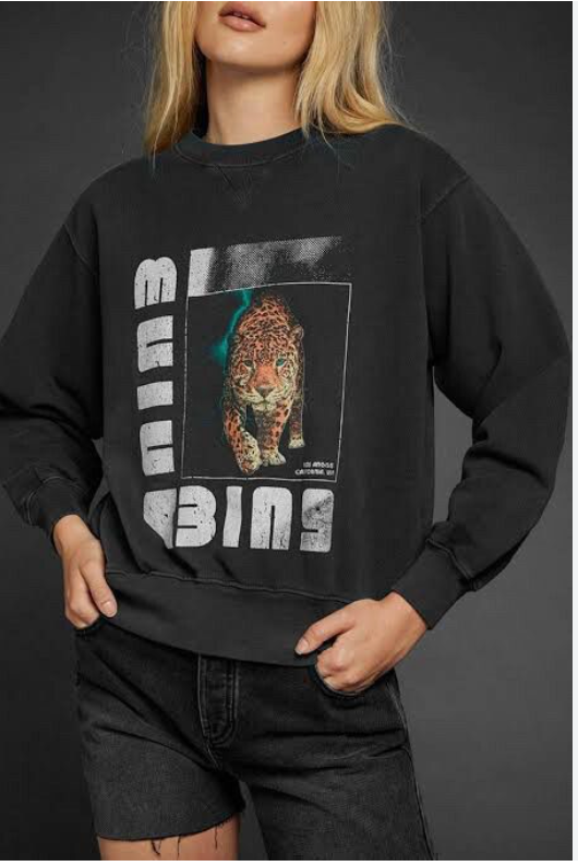 ANINE BING / wild cat sweatshirt / s (3895655273314406730)