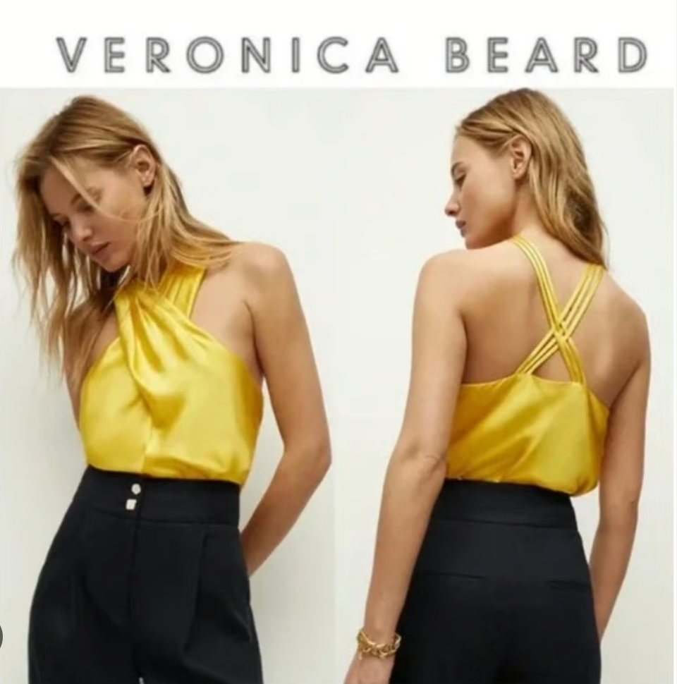 VERONICA BEARD / stewart sunset silk top / s (3895656185765467518)