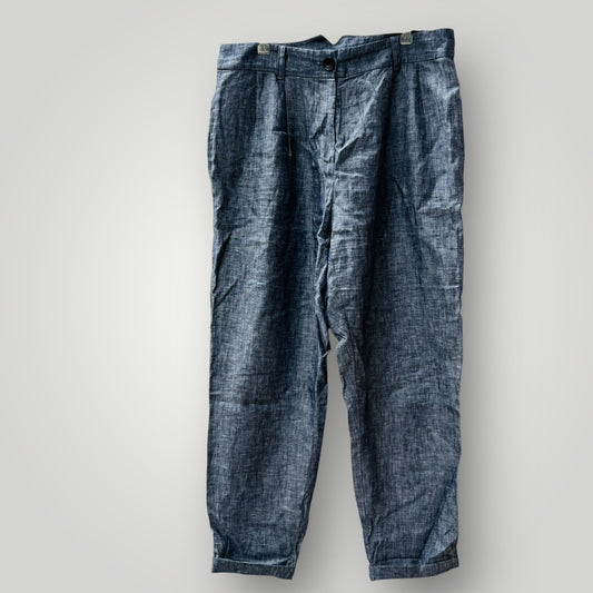 TAYLOR / linen pants / 14 / made in nz (3895915489337777597)