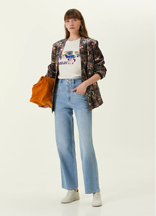 ISABEL MARANT / Dileskoa / High-Rise Wide-Leg Jeans / 40 (3895919029713999454)