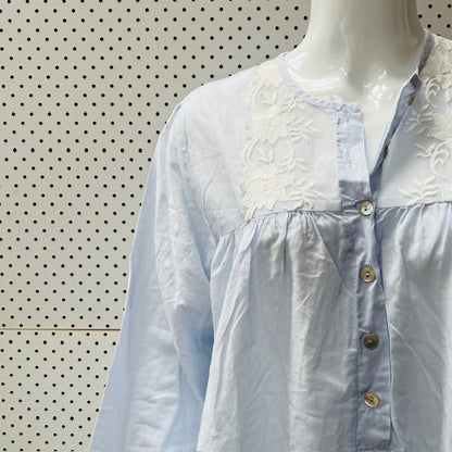 cotton / nightgown / with lace / s/m (3896001241200786267)