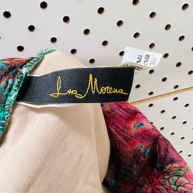 LUA MORENA / peacock coloured bikini / s/m / made in brazil (3896001308671878882)