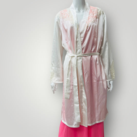 vintage / TRIUMPH / satin robe / L (3896001975347449476)