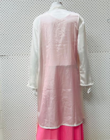 vintage / TRIUMPH / satin robe / L (3896004072360810504)