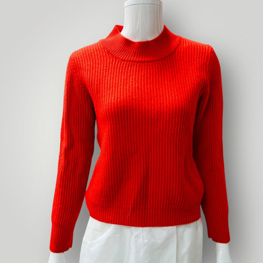 ALPHA 60 / red merino jumper / s/m (3896076136559739355)