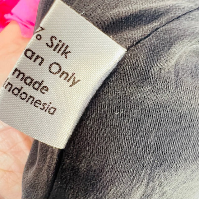 SIR / silk kimono style wrap dress / s/m (3896160740242636480)